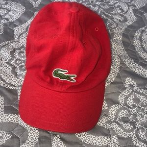 Men’s Lacoste Hat size 00 Red Good Condition